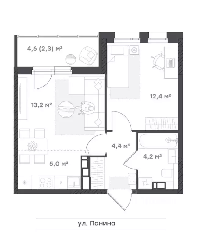 1-к кв. Ярославская область, Ярославль Тутаевское ш., 93Б (42.0 м) - Фото 0