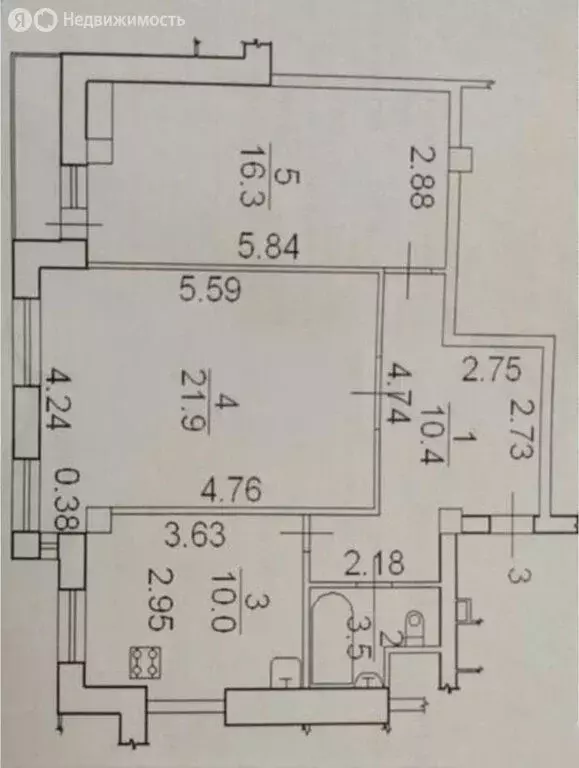 2-комнатная квартира: Великий Новгород, Псковская улица, 13 (62.6 м) - Фото 2