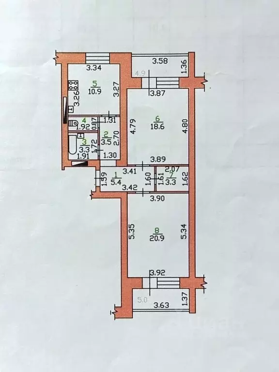 2-к кв. Орловская область, Орел бул. Молодежи, 20 (67.6 м) - Фото 1