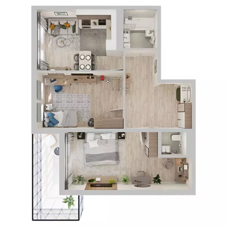 3-к кв. Бурятия, Улан-Удэ Загорск мкр,  (75.5 м) - Фото 1