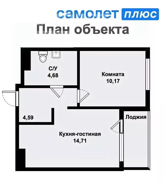 1-к кв. Свердловская область, Екатеринбург ул. Крауля, 179 (37.8 м) - Фото 1