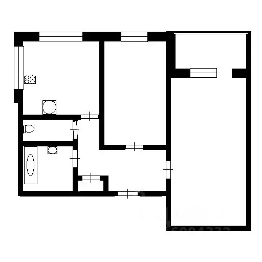 2-к кв. Тульская область, Тула ул. Металлургов, 45Б (48.5 м) - Фото 2