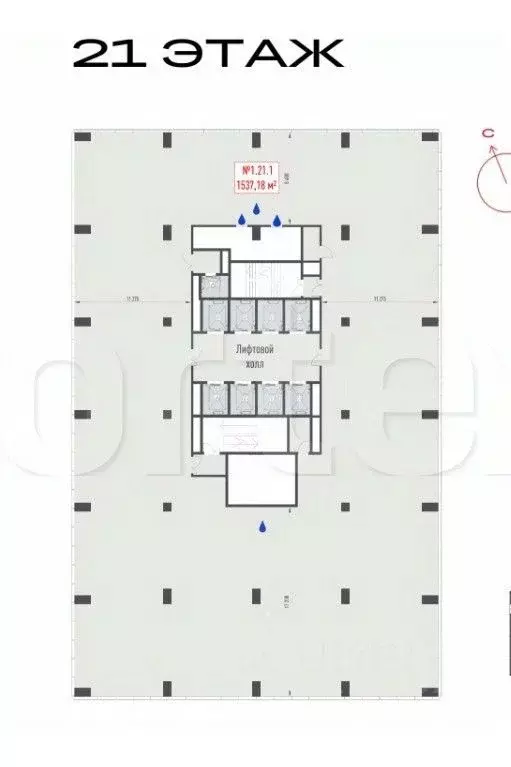 Офис в Москва Рябиновая ул., 44 (1537 м) - Фото 1