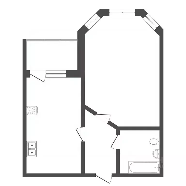1-к кв. Тюменская область, Тюмень ул. Циолковского, 9 (39.7 м) - Фото 2