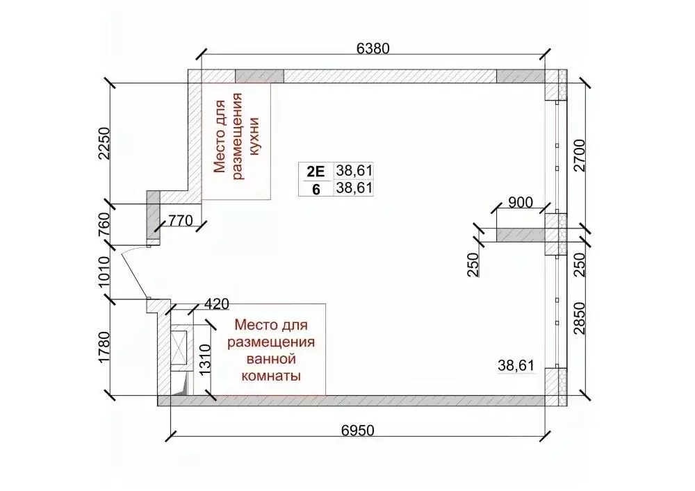 2-к кв. Кемеровская область, Кемерово ул. Дружбы, 10 (38.61 м) - Фото 1