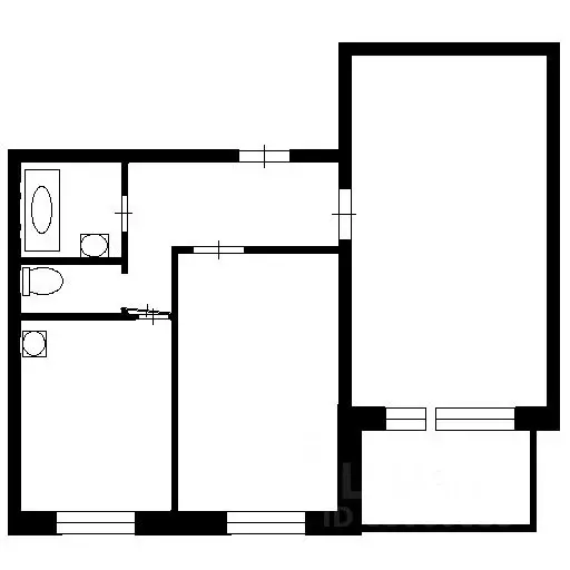 2-к кв. Новосибирская область, Новосибирск ул. Петухова, 76 (44.0 м) - Фото 2