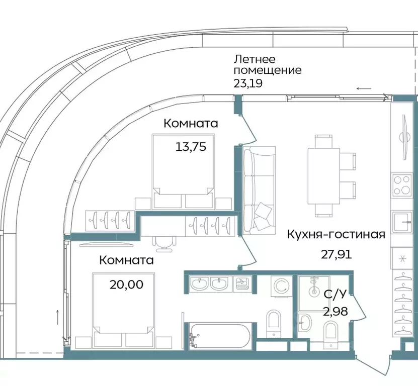 3-к кв. Крым, Саки ул. Морская (87.83 м) - Фото 1