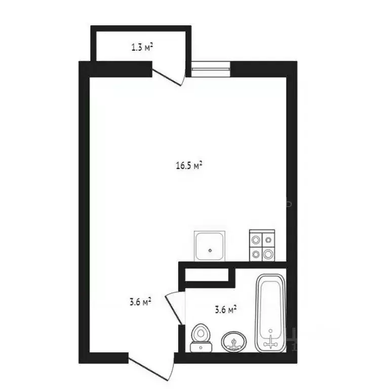 Студия Тюменская область, Тюменский муниципальный округ, д. Патрушева ... - Фото 2