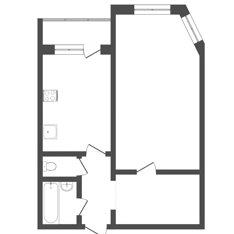 1-комнатная квартира: Тюмень, Широтная улица, 128А (40.2 м) - Фото 1