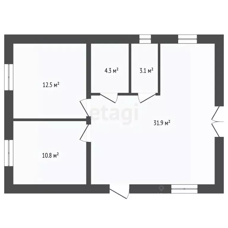 Дом в Тюменская область, Тюмень СОСН Березка-3 тер., ул. 19-я (63 м) - Фото 2