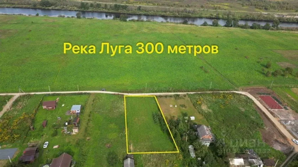 Участок в Ленинградская область, Кингисеппский район, Большелуцкое ... - Фото 1