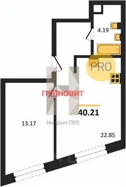 Офис в Новосибирская область, Новосибирск Большевистская ул., 14 (40 ... - Фото 1