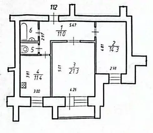 2-к кв. Белгородская область, Белгород ул. Щорса, 45л (63.2 м) - Фото 2