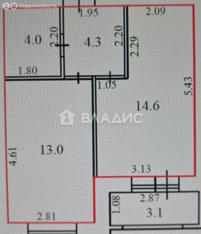 1-комнатная квартира: Суздаль, Советская улица, 65 (35.9 м) - Фото 1