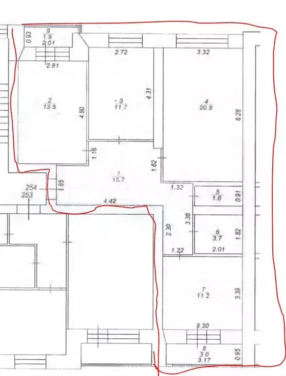 3-к. квартира, 84 м, 7/10 эт. - Фото 0