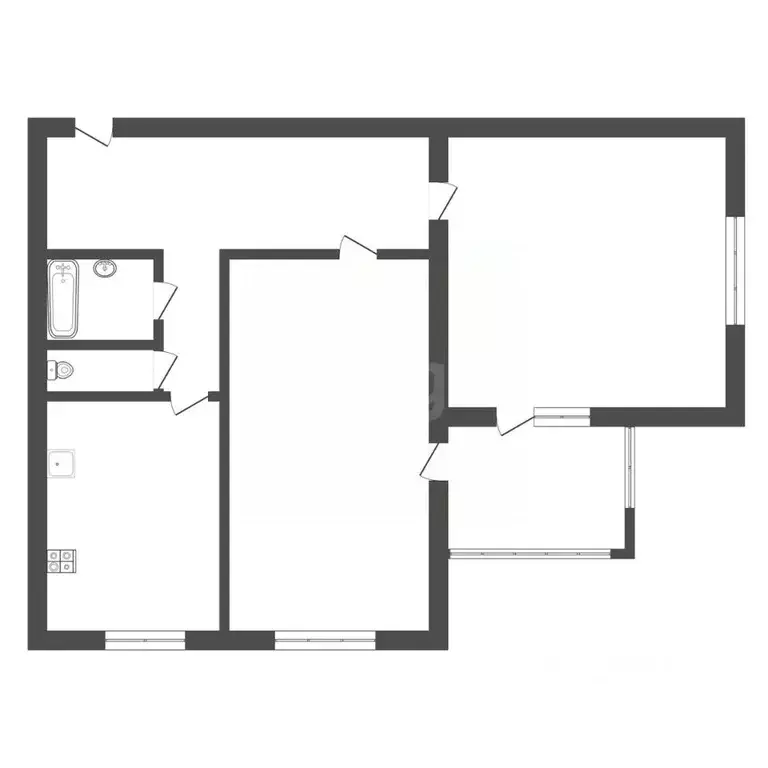 3-к кв. Тульская область, Новомосковск ул. Шахтеров, 58 (91.9 м) - Фото 2