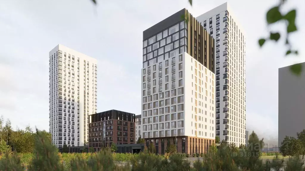 2-к кв. Свердловская область, Екатеринбург ВИЗ жилрайон, Риверсайд ... - Фото 1