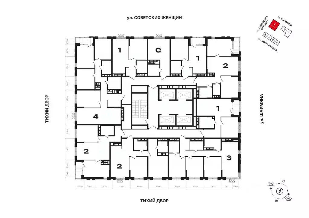 4-к кв. Свердловская область, Екатеринбург ул. Шаумяна, 11 (98.38 м) - Фото 2
