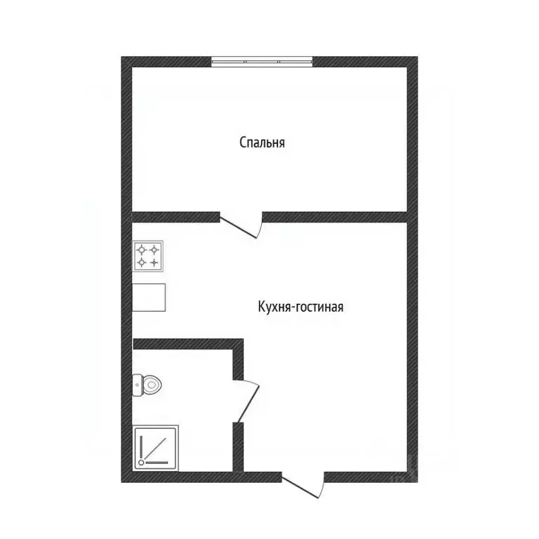 2-к кв. Татарстан, Казань Профессора Камая ул., 10к4 (24.7 м) - Фото 2