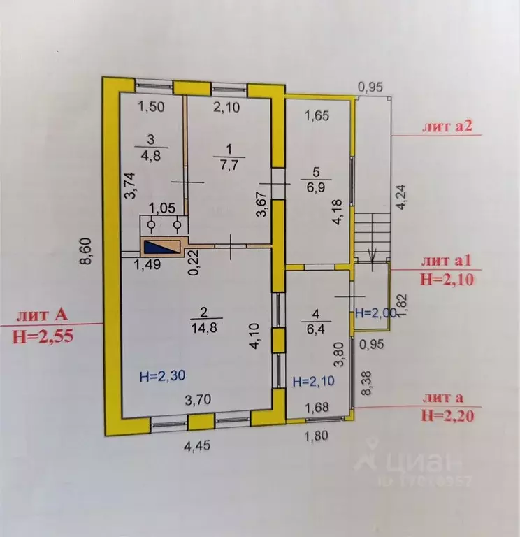Дом в Волгоградская область, Волгоград ул. Ульяны Громовой, 47 (41 м) - Фото 1