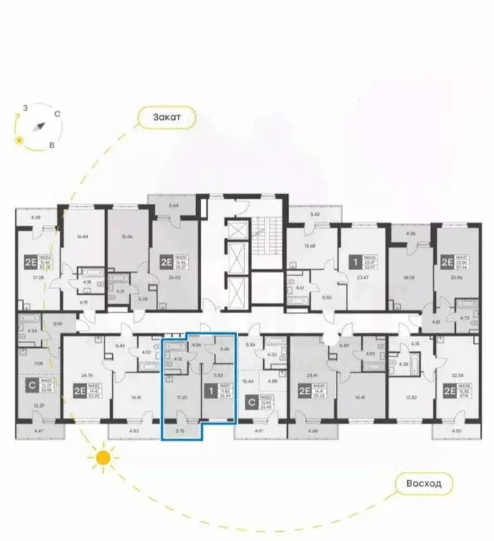 1-к кв. Свердловская область, Екатеринбург ул. Громова, 26 (36.34 м) - Фото 2