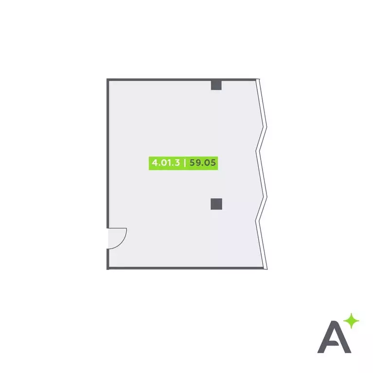 Офис (59.05 м) - Фото 1