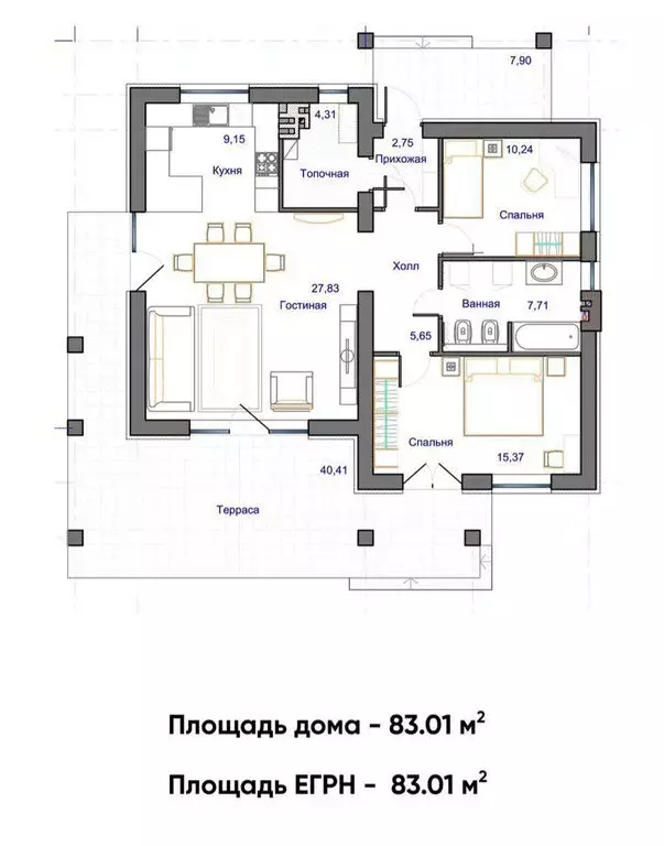 Дом в Холмогоровка, Южная улица, 38 (83 м) - Фото 1