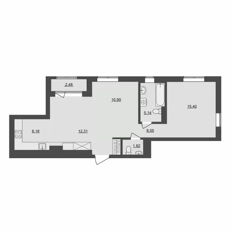 3-к кв. Удмуртия, Ижевск ул. Е.М. Кунгурцева, 45к1 (62.78 м) - Фото 0
