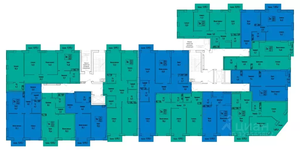 3-к кв. Самарская область, Самара ул. Фрунзе, 13 (101.1 м) - Фото 2