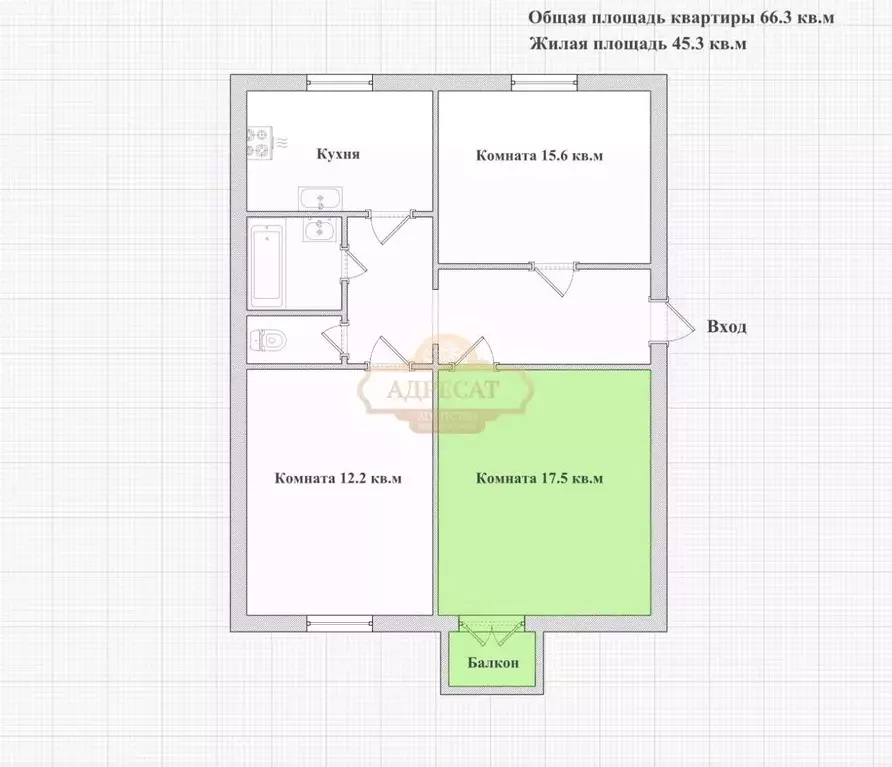Комната Санкт-Петербург 2-я Комсомольская ул., 21К2 (17.5 м) - Фото 2
