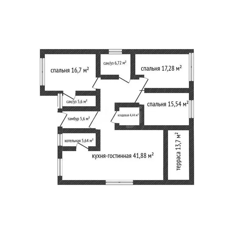 Дом в посёлок Северный, улица Мира (126 м) - Фото 1