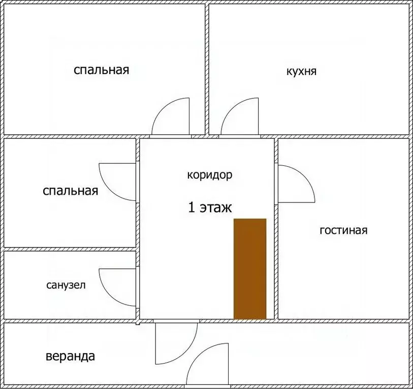 Дом в Башкортостан, Иглинский сельсовет, с. Иглино ул. Муханова (120 ... - Фото 1