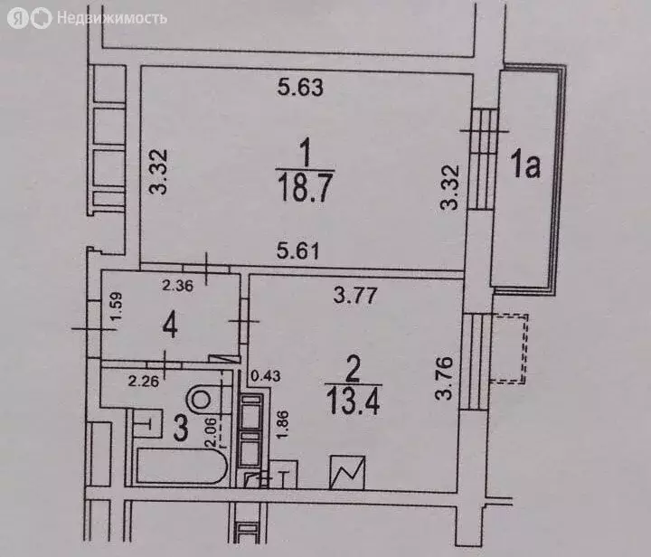1-комнатная квартира: Москва, район Капотня, 1-й квартал, 1 (40 м) - Фото 0