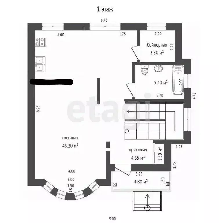 Дом в Краснодарский край, Новороссийск пер. Буксирный (150 м) - Фото 1
