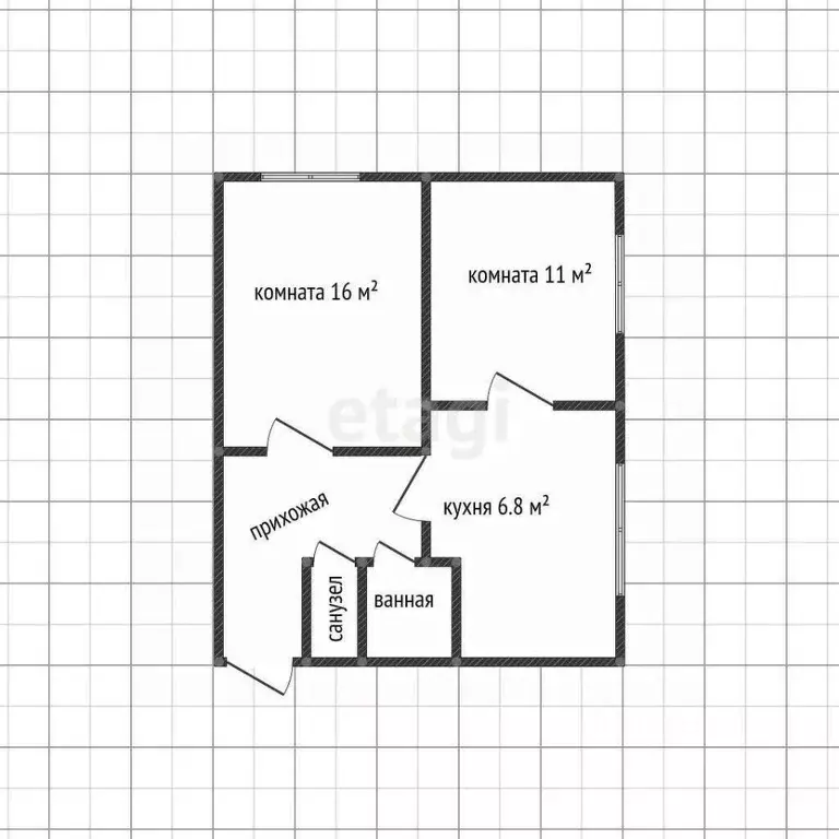 2-к кв. Адыгея, Майкоп ул. 3-го Интернационала, 350 (42.0 м) - Фото 1