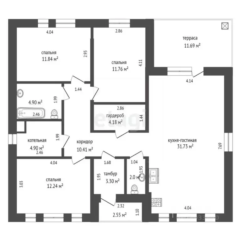 Дом в Тюменская область, Нижнетавдинский муниципальный округ, с. ... - Фото 2
