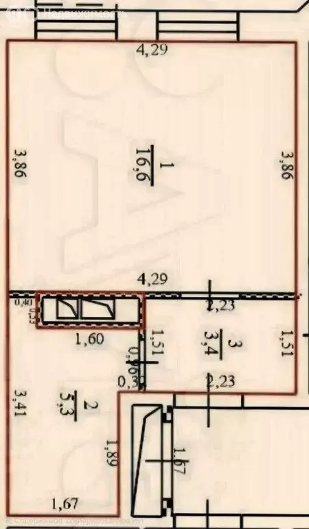 Квартира-студия: Звенигород, район Восточный, 3-й микрорайон, 10 (25.3 ... - Фото 1