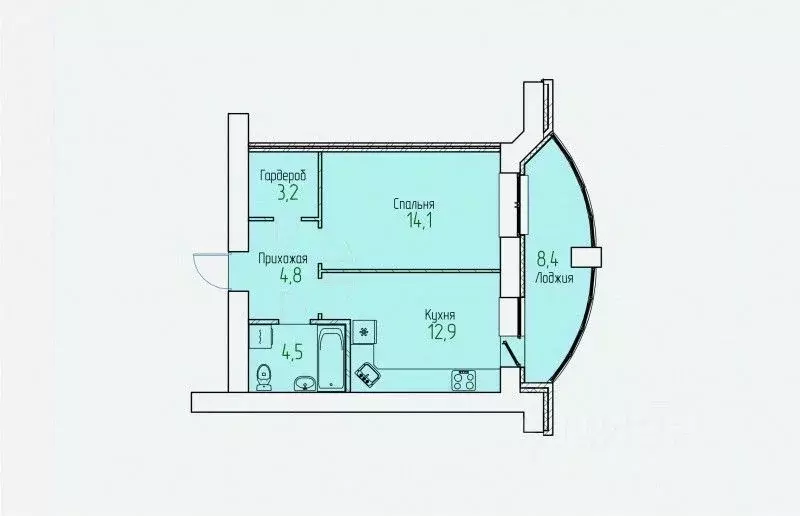 1-к кв. Кировская область, Киров Завода ОЦМ мкр,  (43.7 м) - Фото 0