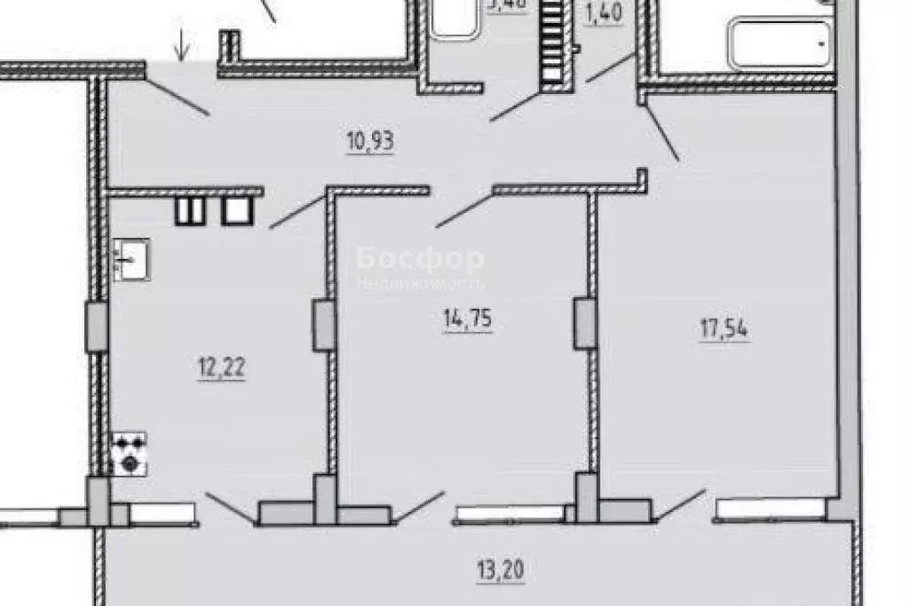 2-комнатная квартира: Феодосия, улица Грина, 43 (74 м) - Фото 1