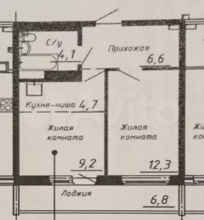 2-к. квартира, 44 м, 10/15 эт. - Фото 0