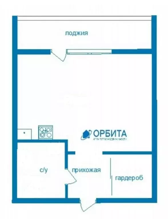 Квартира-студия: Тюмень, Газопромысловая улица, 8 (30 м) - Фото 1