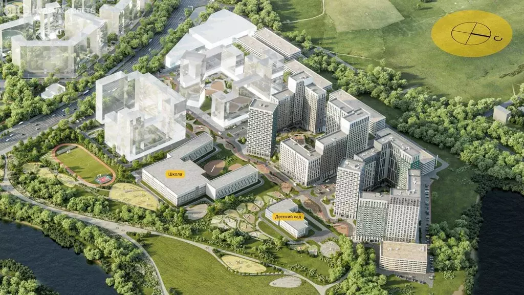 1-комнатная квартира: Мытищи, жилой комплекс Белый Grad, к11.3 (41.9 ... - Фото 2