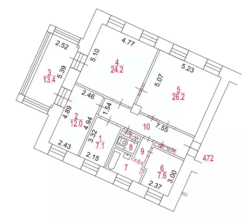 4-к кв. Москва ул. Серафимовича, 2 (111.1 м) - Фото 2
