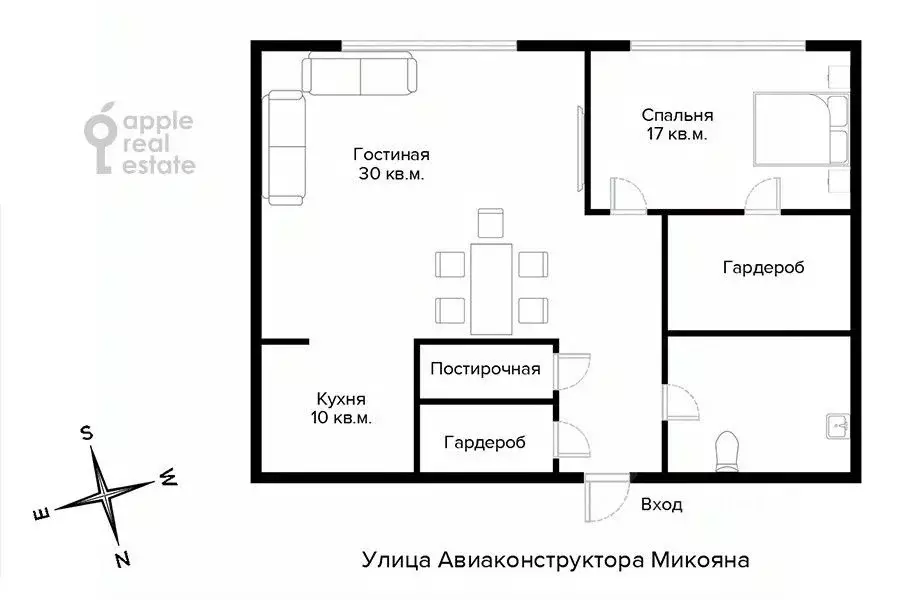 2-к кв. Москва Ходынский бул., 20А (70.0 м) - Фото 2