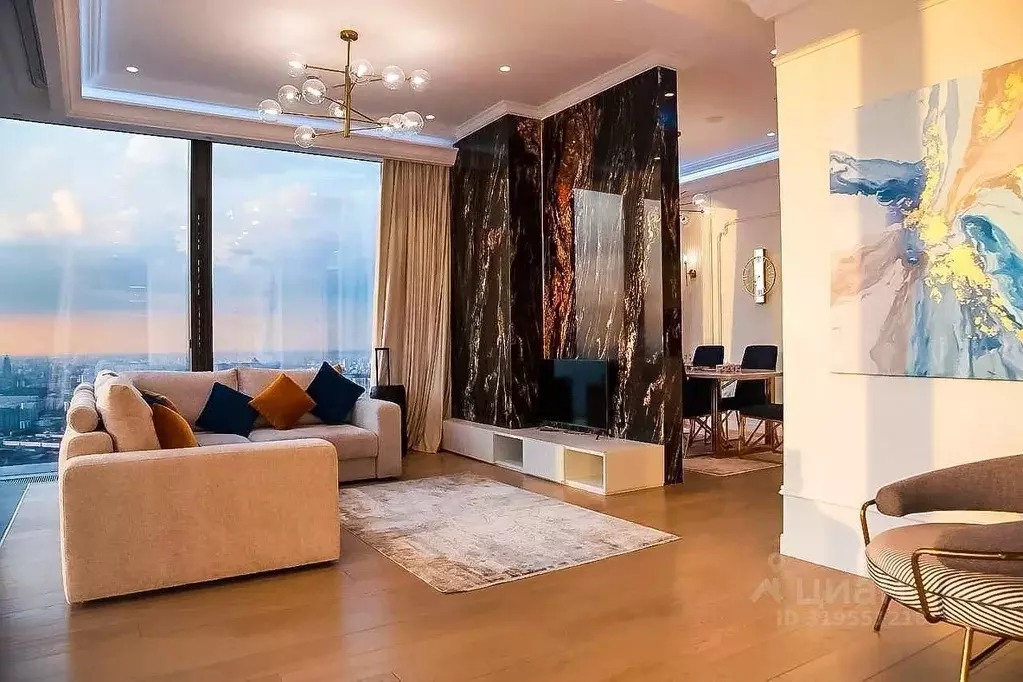 3-к кв. Москва 1-й Красногвардейский проезд, 22с2 (127.0 м) - Фото 0