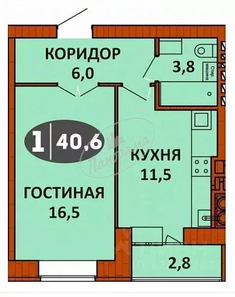 1-к кв. Калужская область, Калуга Турынино мкр, ул. Советская, 182к2 ... - Фото 1