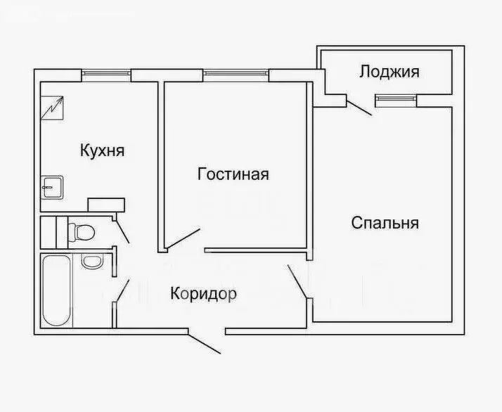 2-комнатная квартира: Казань, проспект Ямашева, 94 (50.6 м) - Фото 0