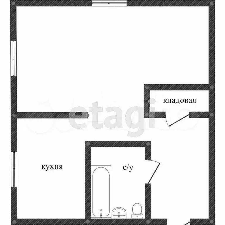 1-к. квартира, 30 м, 3/4 эт. - Фото 0