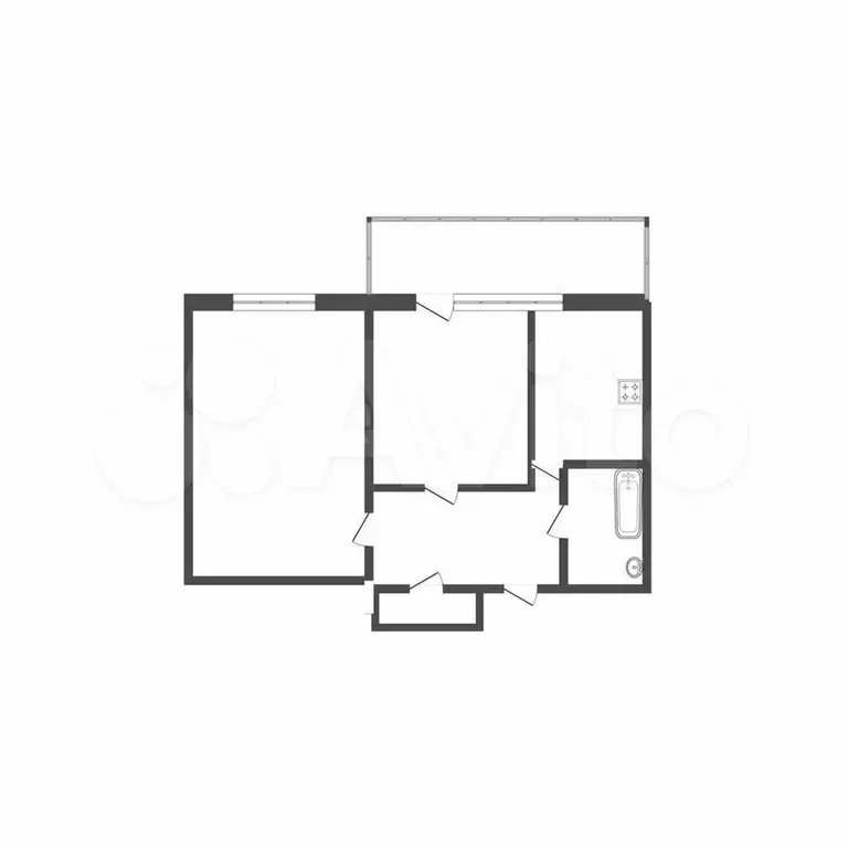 2-к. квартира, 58,7 м, 8/10 эт. - Фото 0