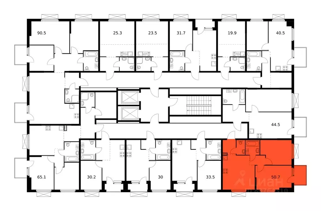2-к кв. Приморский край, Владивосток Босфорский Парк жилой комплекс, 5 ... - Фото 2